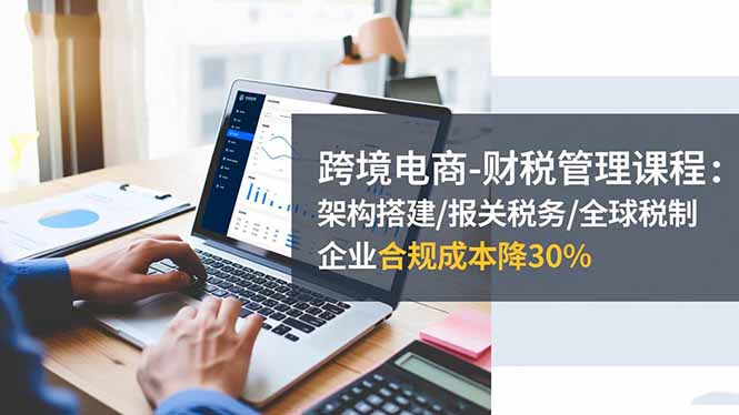 跨境电商-财税管理课程：架构搭建/报关税务/全球税制，企业合规成本降30%-创业攻略