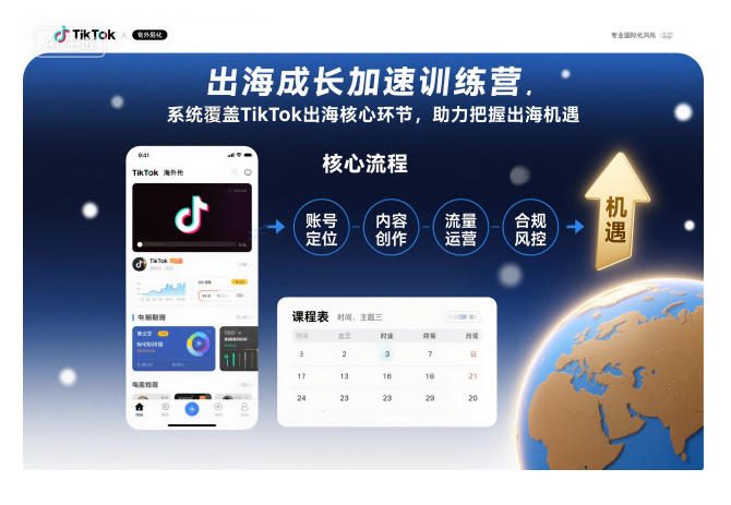 出海成长加速训练营,系统覆盖TikTok出海核心环节,助力把握出海机遇(更新)-创业攻略